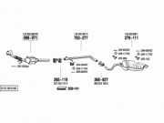 AUDI A3 REAR EXHAUST . 1.8T - 1.9TDI