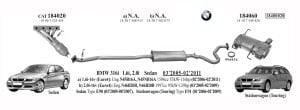 BMW E90 ARKA EGZOZ. 3.18İ - 3.20Tİ (2005 - 07)
