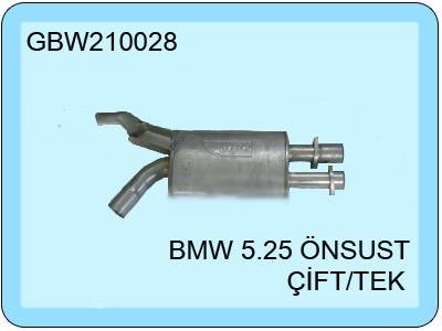 BMW 5.25 Front Exhaust Double/Single E34