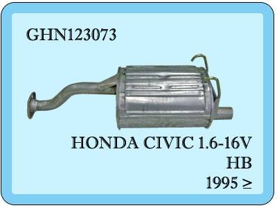 Honda Civic si Arka Egzoz 1.6İ HB