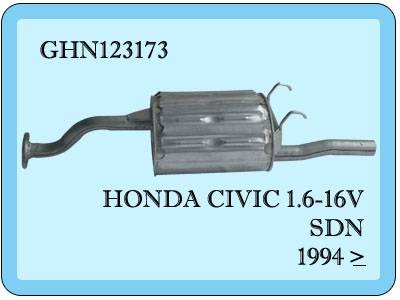 Honda Civic si Arka Egzoz 1.6İ Sedan