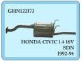 Honda Civic si Rear Exhaust 1.4i Sedan