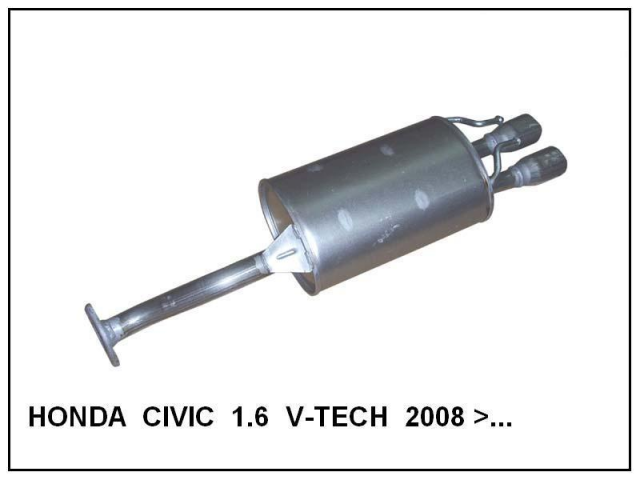 HONDA CİVİC V TECH ARKA EGZOZ  1.6 - 1.8 (2008-16)