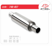 PERFORMANCE ROUND CENTER EXHAUST (40cm)