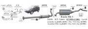 HONDA HRV REAR EXHAUST 1.6i 16V 4x4 (1998-05)