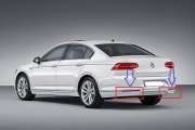 VW PASSAT   SAĞ VE SOLDAN GÖRÜNÜMLÜ EGZOZ UCU