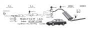 HONDA CIVIC ЗАДНИЙ ВЫПУСК 1.3 - 1.4 - 1.5 (1987 - 91)