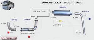 MAGIRUS SULTAN14 - E27 FRONT PIPE EXHAUST SPIRAL 2008 >....