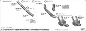 SCANIA P,G,R,T EXHAUST G 420, P 420, R 420 series Euro - 3