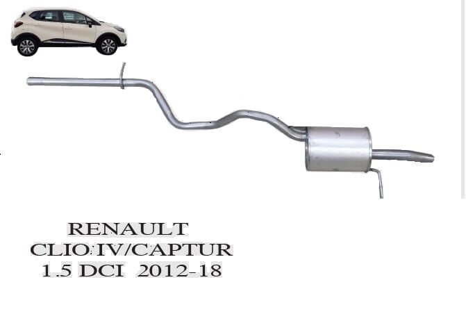Renault Clio - Captur Arka Egzoz 1.5 Dci  2012>..