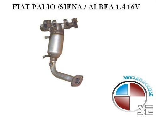 FIAT ALBEA КАТАЛИТИЧЕСКИЙ НЕЙТРАЛИЗАТОР 1.4 16V (Albea - Siena - Palio) 2001>....