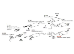 FORD MONDEO REAR EXHAUST 2.0İ (Right and Left) (1993 - 00))