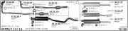 OPEL ASTRA F REAR - CENTER EXHAUST 1.4 - 1.6İ (1991 - 98) Седан
