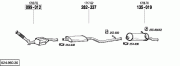 CİTROEN XSARA PİCASSO ARKA EGZOZ  1.9 DSL / 2.0 HDİ