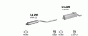 CİTROEN XSARA PİCASSO ARKA EGZOZ  1.9 DSL / 2.0 HDİ