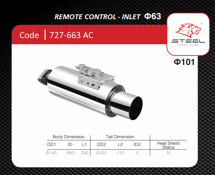 PERFORMANCE REMOTE CONTROLLED EXHAUST SYSTEM