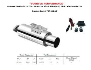 PERFORMANCE REMOTE CONTROLLED EXHAUST SYSTEM