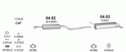 CITROEN XANTIA MIDDLE EXHAUST 1.8/2.0