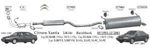 CITROEN XANTİA ARKA EGZOZ 1.8/1.9/2.0 (1994-01)