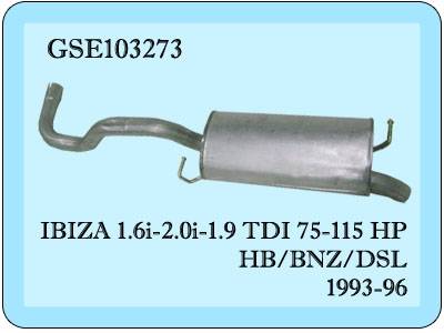 Seat İbiza Arka Egzoz  1.6/2.0i/1.9 TDI (1994-99)