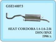 Seat Cordoba Задний Выхлоп 1.4/1.6 1996>