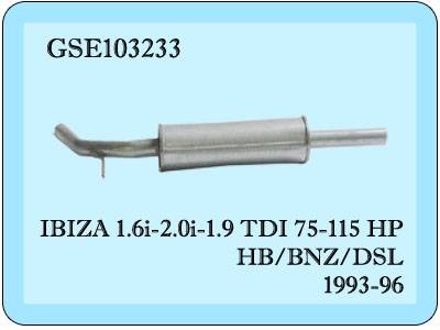 Seat Ibiza Center Exhaust 1.6/2.0i/1.9 TDI (1994-2002)
