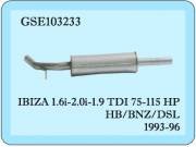 Seat İbıza Orta Egzoz  1.6/2.0i/1.9 TDI (1994-2002)