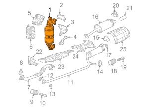 HONDA CIVIC CATALYTIC CONVERTER 1.6 - 1.8 2006>....