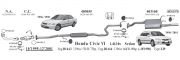 HONDA CİVİC ÖN BORU EGZOZ 1.4 - 1.6 (1995 - 01)