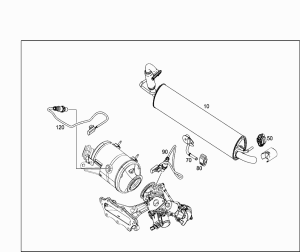 SMART FORFOUR  ARKA EGZOZ (453)  0.9 -1.0 (2014 - 21)