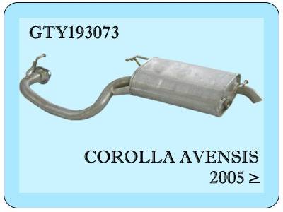 Toyota Avensis  Comfort Arka Egzoz 1.6 - 1.8  2003>..