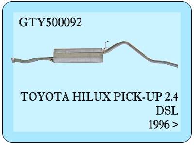 Toyota Hılux  Arka Egzoz  2.4 Pickup
