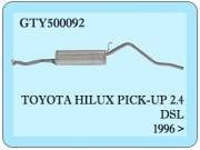 Toyota Hılux  Arka Egzoz  2.4 Pickup
