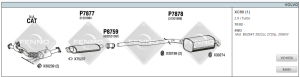 VOLVO XC90 REAR EXHAUST /2.5/2.9İ Turbo (275) D5 AWD (2002 - 14)