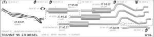 FORD TRANSİT 12  EGZOZ 2.5 100 - 150 -190 VAN (1996 -01)