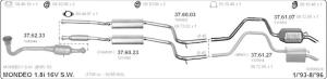 Ford Mondeo Arka Egzoz 1.6 -1,8İ 16V  Stw (1993 - 98))