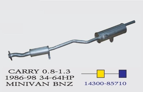 SUZUKI CARRY EXHAUST. 0.8/1.0 /1.3 (1986-98)
