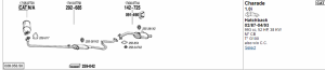 DAİHATSU CHARADE REAR EXHAUST 1.3 (1988 - 93)