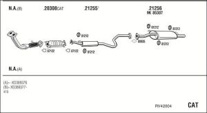 ROVER 420 REAR EXHAUST 2.0 Sedan (1995 - 99)