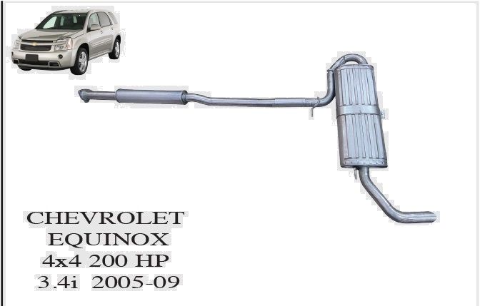 Chevrolet Equinox Pontiac Torrent Rear Exhaust 3.4İ (2005 07)