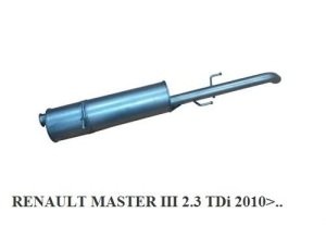 RENAULT MASTER III REAR EXHAUST 2.3 TD / DCI 2010>....