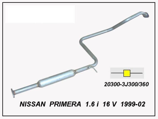 NISSAN PRIMERA ЦЕНТРАЛЬНЫЙ ВЫХЛОП 1.6İ 16V (1999-02)