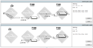 CHRYSLER SEBRING (JR) REAR EXHAUST. 2.0 - 2.4İ (1995 - 04)
