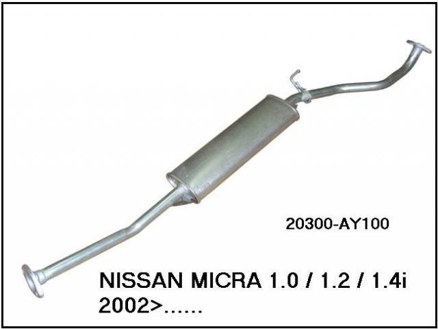 NİSSAN MİCRA  ORTA EGZOZ. 1.0 - 1.2 - 1.4
