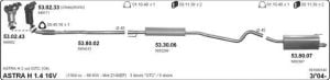 OPEL KATALİTİK KONVERTER 1.2İ 1.4İ 16V Twinport XER (Astra  J, Corsa  D ,  Meriva B)( 2007 -14)
