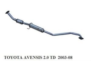 TOYOTA AVENSİS ORTA EGZOZ 2.0 D4D (2003 - 08)