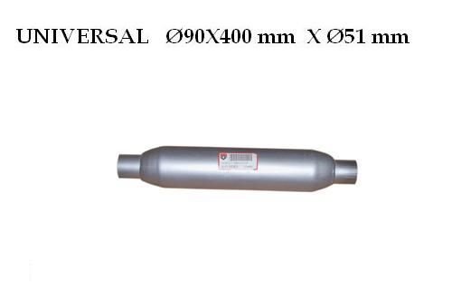 UNİVERSAL ORTA EGZOZ YUVARLAK BORU ÇAPI 54MM