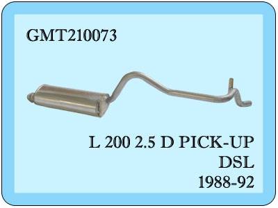 Mitsubishi L 200 Rear Exhaust