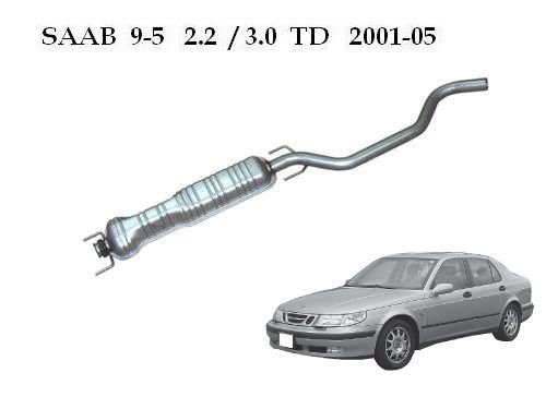 SAAB 9.5 СРЕДНИЙ ВЫХЛОП 2.2/3.0 TD.(2001 - 05)