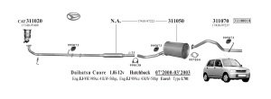 DAİHATSU  ARKA EGZOZ 1.0 COURE / MOVE /SIRION/YRV  (1998 - 05)